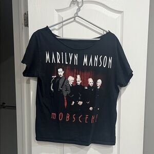 Marilyn Manson Mobscene Black Graphic Tee